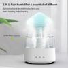Rain Cloud Humidifier Rain Drop Sound Night Light Aromatherapy Oil Essential