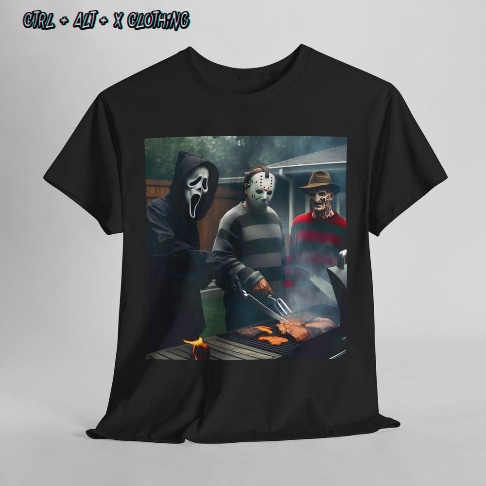 

Horror Movie Villains Freddy Kruger, Jason Voorhees, and Ghost face M