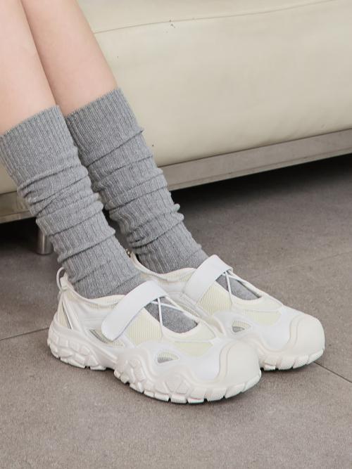 [ELCANTO] Matsu Women's Toecap Mary Jane Casual Sneakers 4.5cm LCWC90M513
