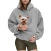 Hanorac Unisex Transportator Animale de Companie Geantă Pisică Câine Mânecă Lungă Hanorac Culori Multiple Plush Purtare Zilnică Accesoriu de Modă