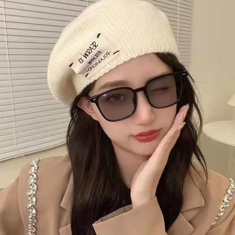 2024 Summer Anti UV Myopia Glasses Personalized Men Women Sunscreen Glasses Fashionable Square Large Frame Myopia Sunglasses