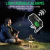 2pcs Loud Fishing Alarm with LED Flash Universal Rod Alert with Anti-Slip Clip for Saltwater Fishing Gear