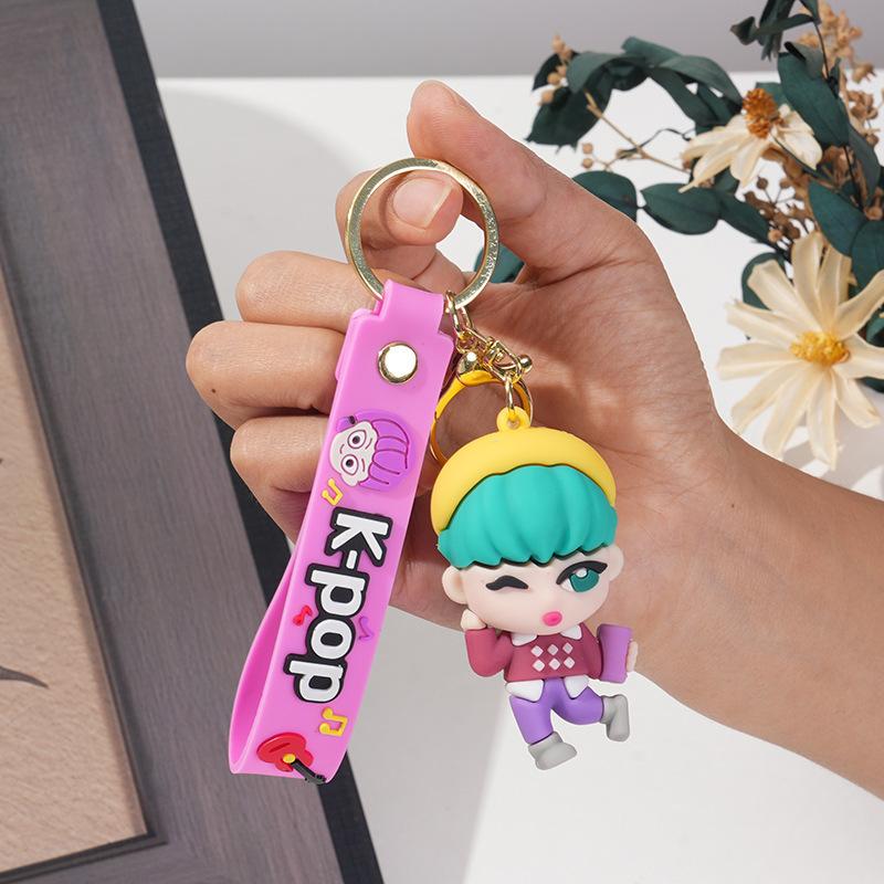 Kpop Hexenjäger Puppe Übergroßer Schlüsselanhänger Anhänger PVC Weichgummi Trendiges Spielzubehör