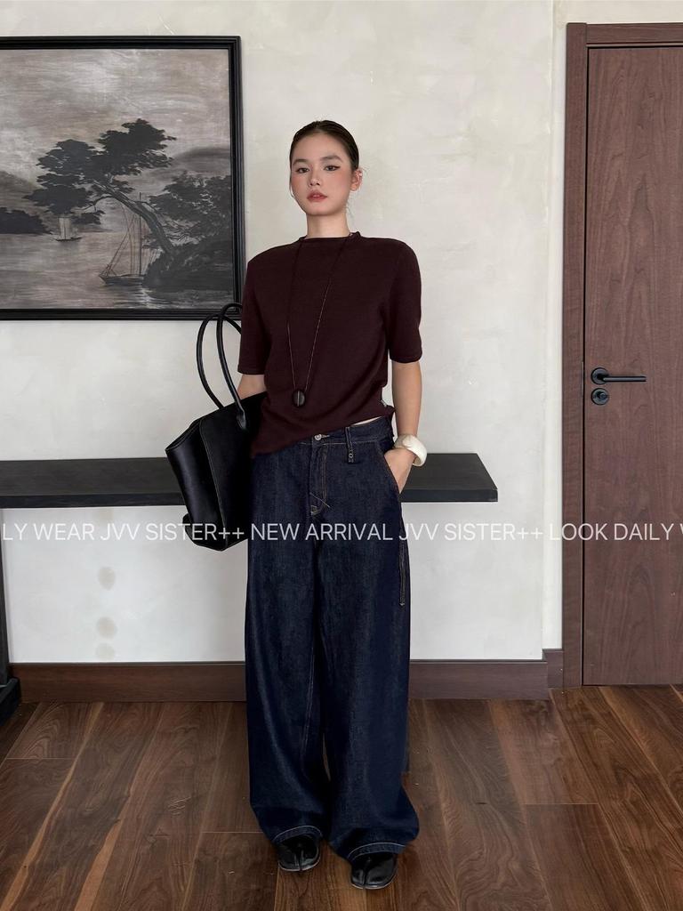 JVV Thirteen Lines Women's Retro Straight-Leg Denim Jeans, Autumn 2025 Edition