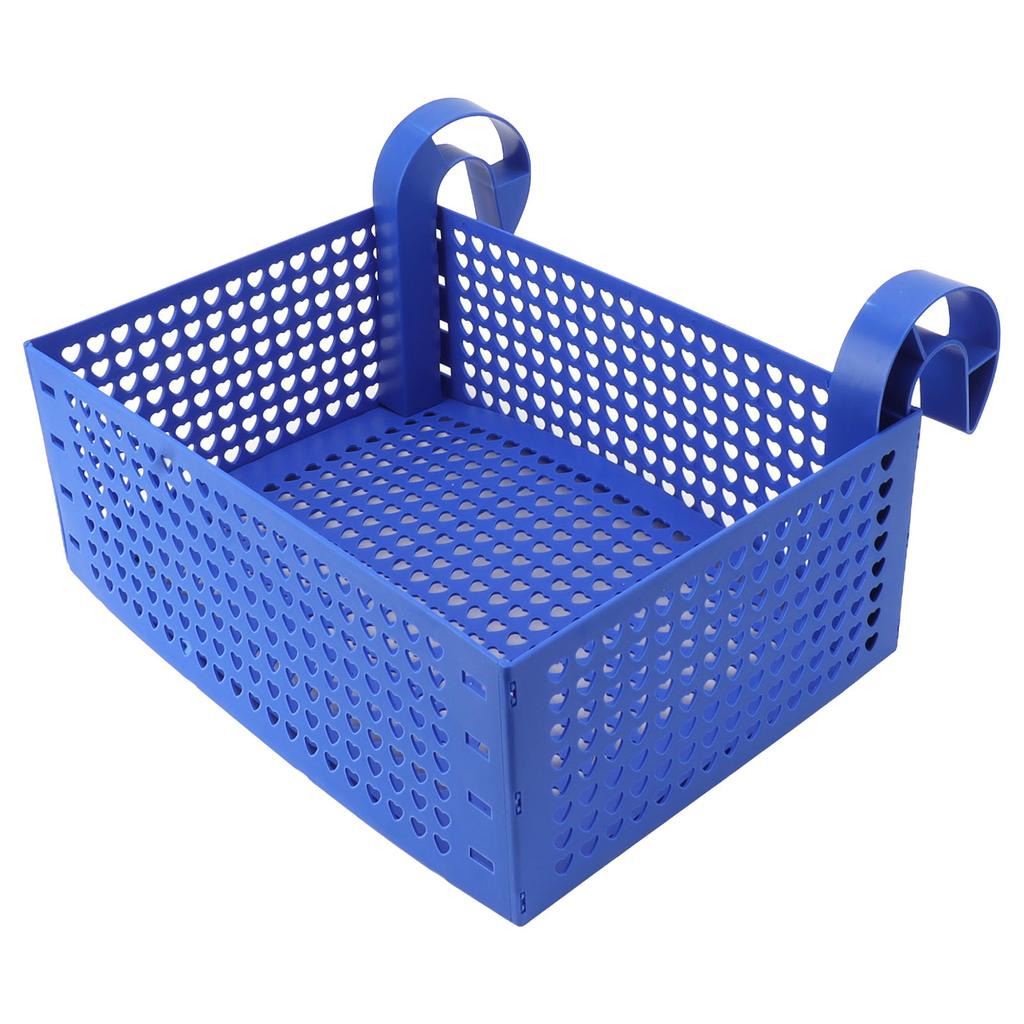 Pool Hanging Storage Basket Adjustable Support Rods Removable Toy Basket for Above Ground Swimming