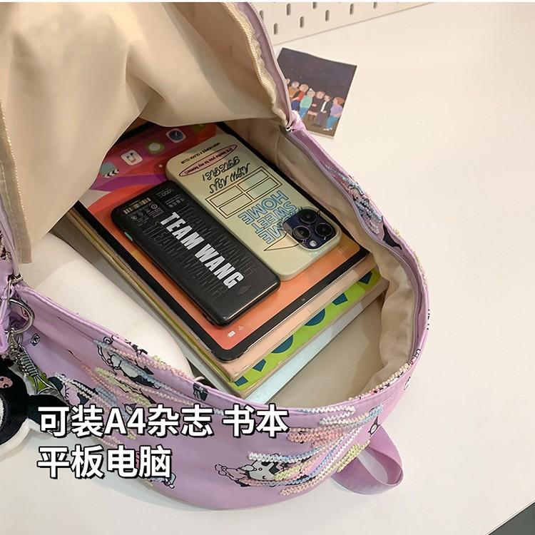 Schoolbag New Elementary School Bag Cute Anime Cartoon Backpack Yugui Dog Going Out Lightweight Versatile Backpack Women