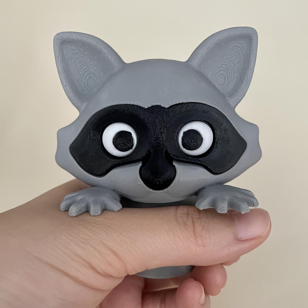 Waschbär Toilettenpapierhalter - Lustiges Freistehendes Badezimmerset, 3D-gedruckter Waschbär Rollenhalter, Niedliche Toilettenpapieraufbewahrung, Bezaubernde Badezimmerdekoration