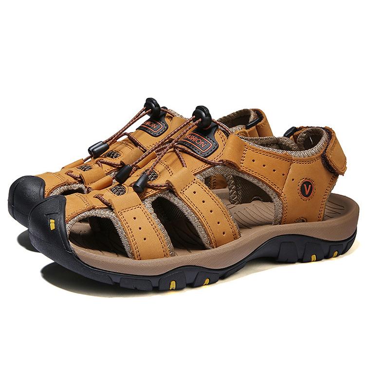 Sandali Traspiranti Estivi da Uomo Scarpe Casual da Spiaggia Suola Spessa Punta Chiusa Scarpe Aqua per Escursionismo Pesca