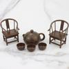 Dollhouse Creative Scene Decoration Elder Small Teapot Teacup Master Chair Model