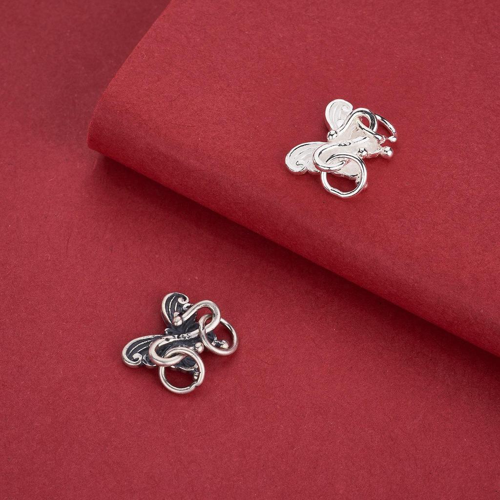 S925 Sterling Silver Butterfly Clasp for DIY Bracelets, Necklaces, Braided Rope, Beading, and Jewelry Accessories.