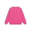 Li-Ning Daily Progress Solid Color Rabbit Print Crew Neck Long Sleeve Sweatshirt Unisex Tops Vivid-Pink AWDT237-5