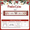 Christmas Table Runner Santa Tree Print 2026 New Year Party Festive Dining Table Decor Xmas Tablecloth