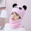 Fleece Children Beanie Caps Cartoon Warm Bonnet Scarf Fashion Kids Plush Hat  Toddler