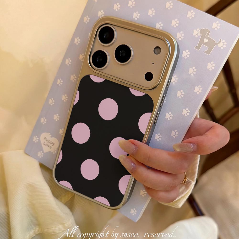 Retro Polka Dots Phone Case for IPhone 17 16e 16 15 14 13 12 11 Air Pro Max X XR XSMAX 8 7 Plus Luxury Clear Soft Back Cover