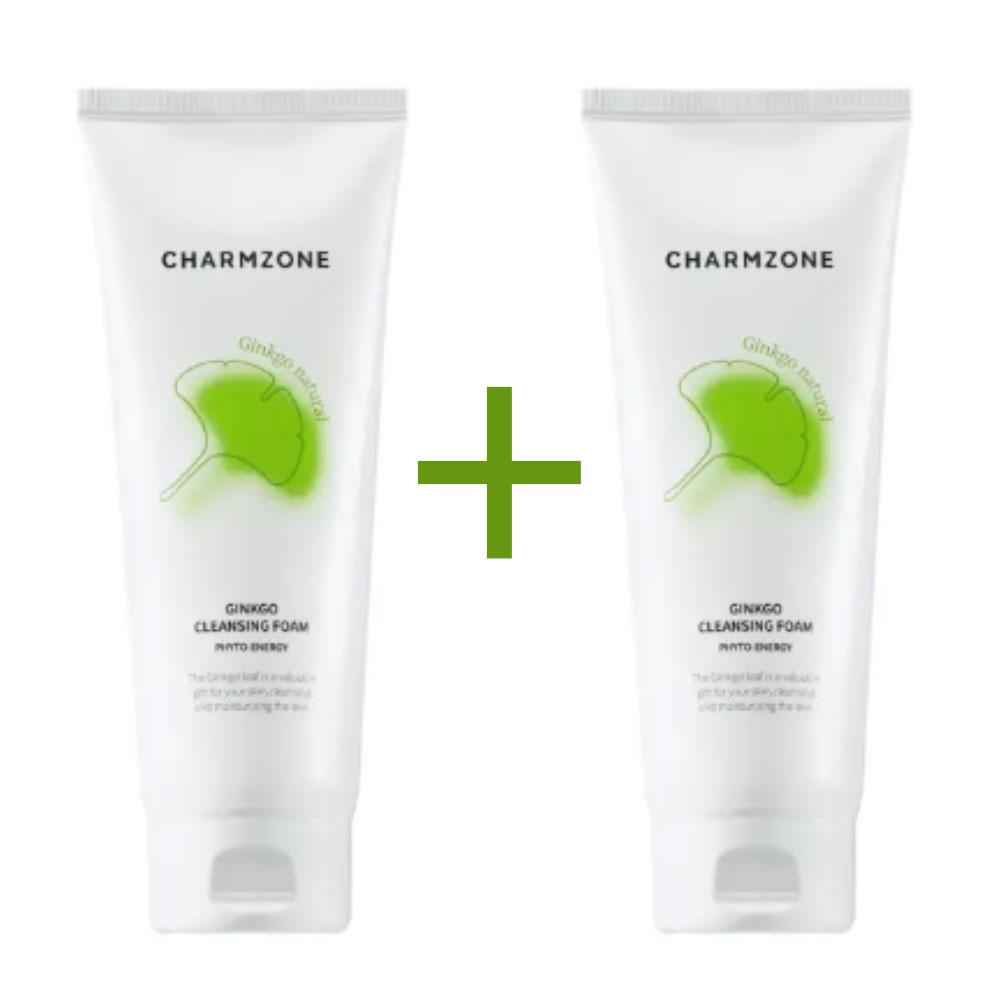 Charmzone Ginkgo Natural Cleansing Foam, 2 pieces, 180ml