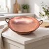 Copper Wok Gasrange Compatible Cookware Two-Handle for Home Cooks