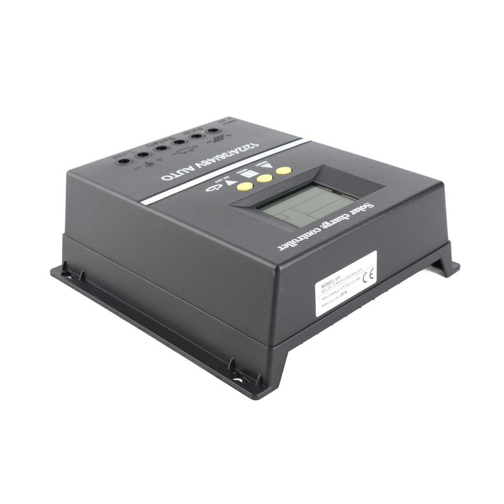 80A MPPT Solar Charge Controller 12V 24V 36V 48V LCD Display Solar Panel Battery Regulator with 2