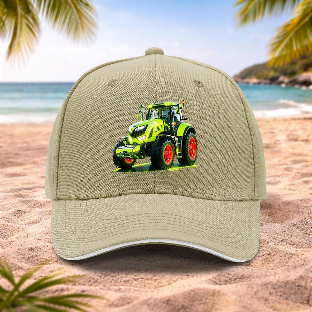 Grüner Traktor Baseballkappe Unisex für Hochzeiten Partys Festivals Camping Radfahren Fotografie Geburtstagsgeschenk