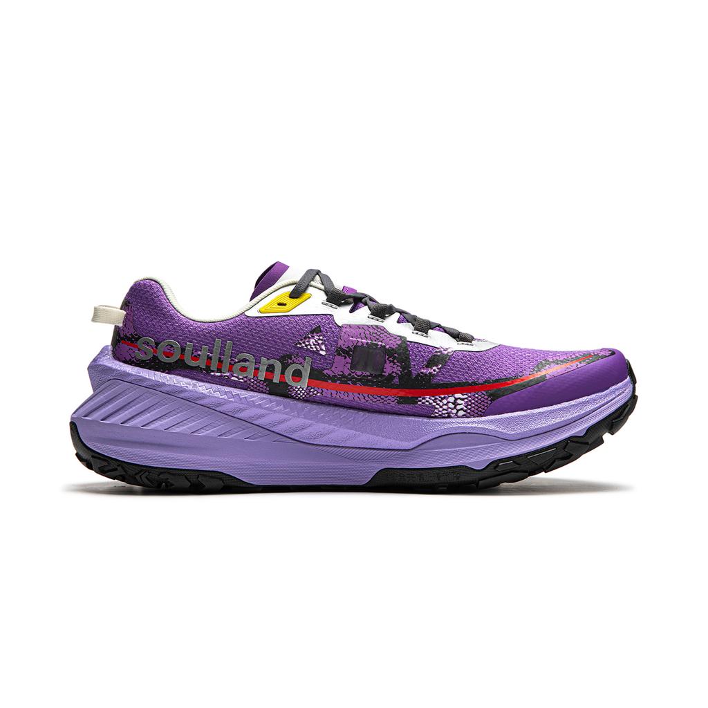 Li Ning Soulland X Low-Top Laufschuhe mit Stabilitätsunterstützung und Stoßdämpfung Herren-Sneaker Lila ARNU003-23