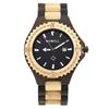 Bewell Men's Natural Wooden Wristwatch Wood Watch Quartz with Date + Box
