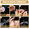 25/49Pcs Vintage Antique Filigree Keys With Dragonfly Wings DIY Realistic Effect For Room Christmas Wedding Party Decoations
