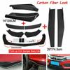Quality Auto Parts Universal Front Bumper Splitter Lip Spoiler Diffuser Body Kit Black Winglets Side Skirt Extension Protector