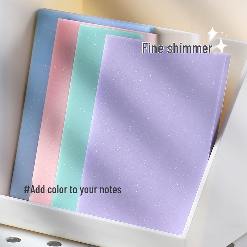 Transparent Pearlescent Sticky Notes: Waterproof, Tearable Memo Paper for Students, High-Value, Ins Style, Quick-Drying.