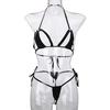 Fashion Women Sexy  Lingerie Set With G-String Underwear Hollow Bodydoll