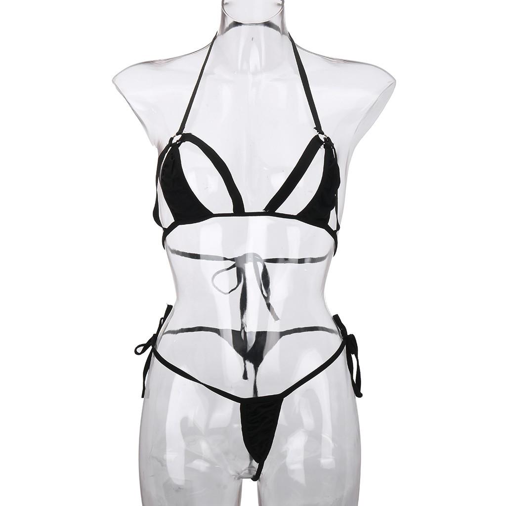 Fashion Women Sexy  Lingerie Set With G-String Underwear Hollow Bodydoll