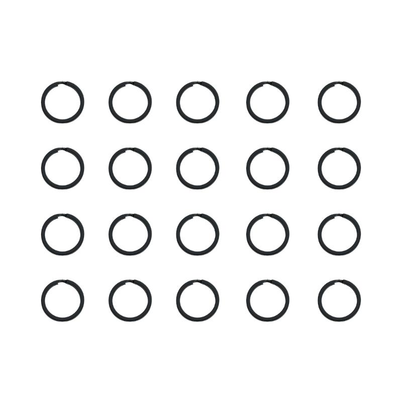 20 szt. Okrągłe kółka łącznikowe Metalowe Płaskie kółko do kluczy Zewnętrzne Narzędzie Klamra Przenośna Klamra do kluczy Klips okrągły Uchwyt na klucze Wytrzymałe