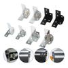 4Pcs Wrap Angle Flight Case Aviation Bag Protective Corner Brace Wooden Box Corner Protector Edge Covers Metal Corner Brackets