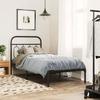 VidaXL Metal Bed Frames Without Mattress with Headboard Black 80x200 Cm 377108