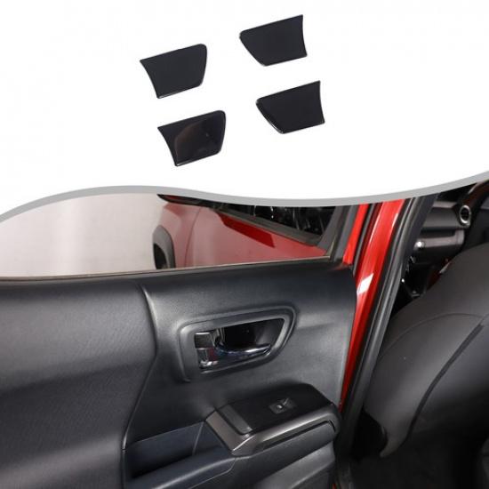 Blank Svart Pianolack Inre Dörrskål Trimpanel För Toyota Tacoma 2016-