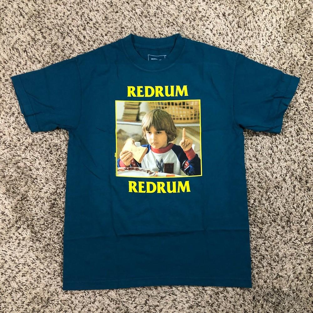NEW Dumbgood x The Shining RedRum Men Sz M Danny Horror Movie Teal Blue Shirt Unisex T-Shirt L