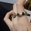 Vintage French Style Gold Open Ring For Women With Elegant Geometric Design And Adjustable Size