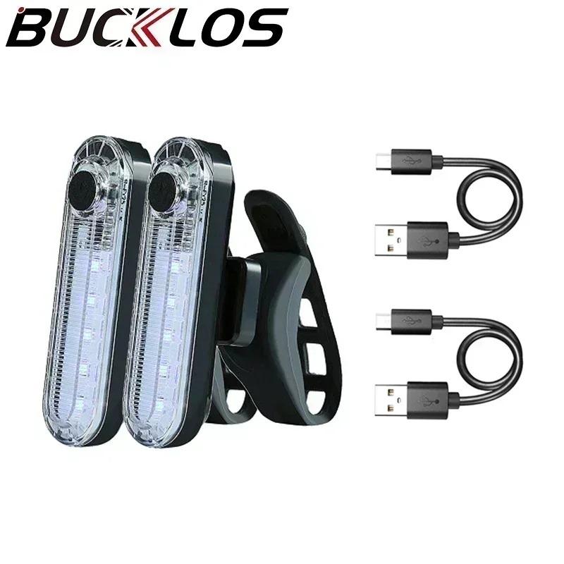 Bicycle Rear Light Ultralight Brightness Bicycle Taillight USB Rechargeable Mtb Night Riding Warning Lamp Cycling Accessories