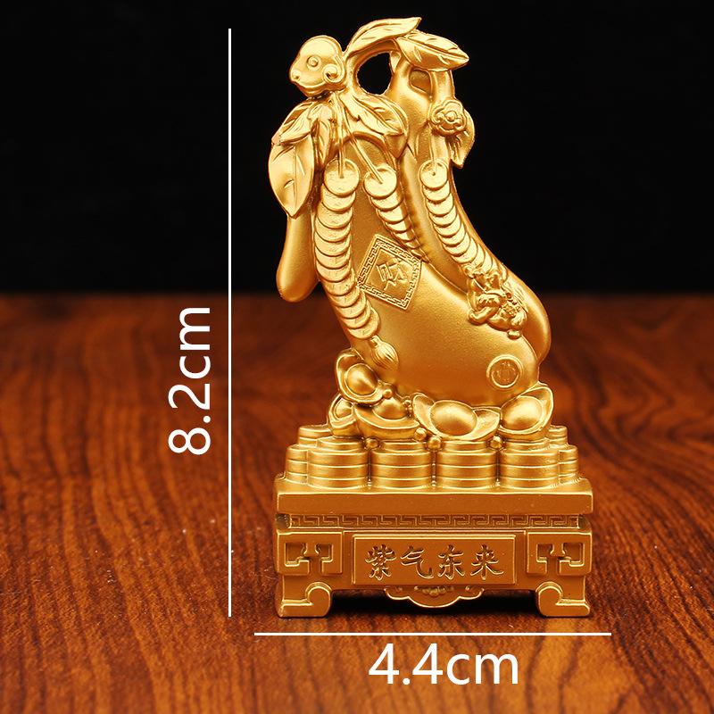 

Sand gold purple gas Donglai eggplant ornament living room office wine cabinet decoration opening entrance