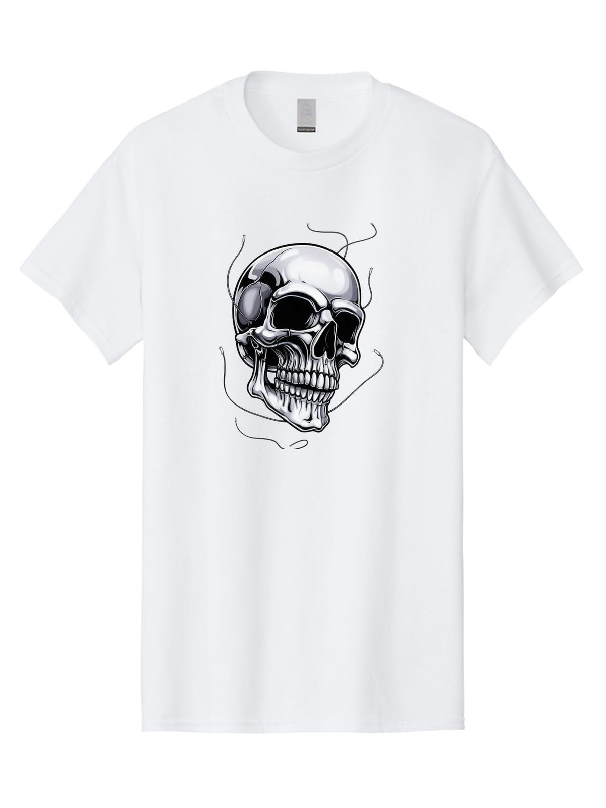 Skull(3) Mens Graphic Tee, 100% Cotton, Casual Summer Wear S разноцветный
