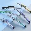 Creative Simulation 98K Sniper Rifle Neutral Pen with Light 0.38mm Black Gel Ink Student School Stationery PUBG Weapon Pens Gift