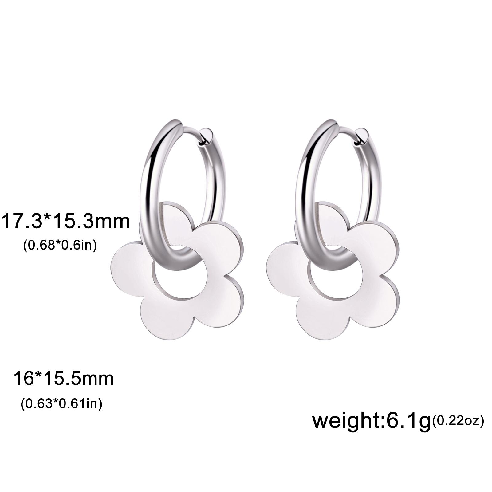 

Lemegeton Heart Hoop Earrings Stainless Steel Female Jewelry Gold Color Ear Accessories Gift for Mom Girlfriend 2026 Hot Sell