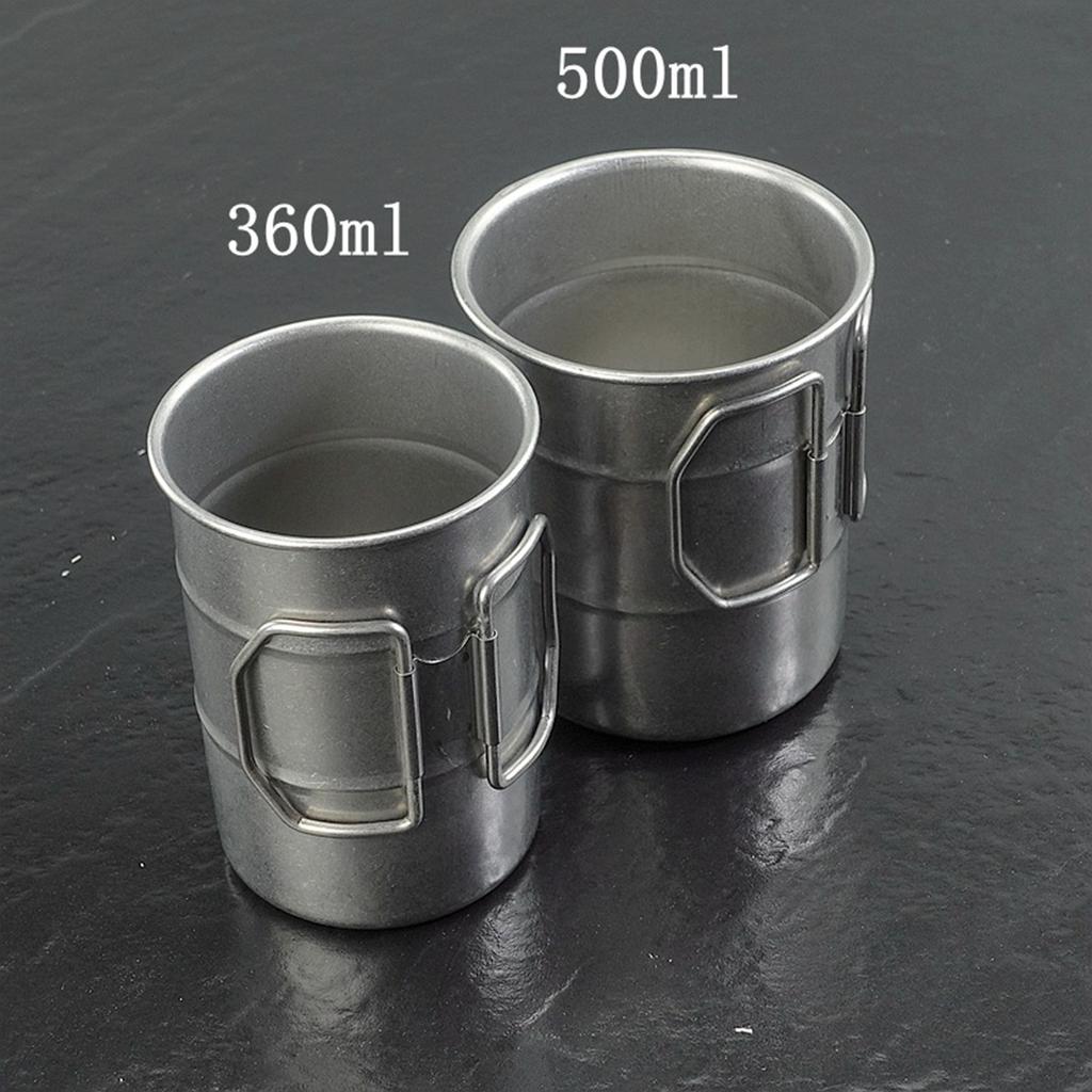 Stainless Steel Camping Mug Home Decor Photography Props Drinking Cup Coffee Mug for RV Party BBQ Backpacking Gear Outdoor