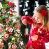 Candy Christmas Decorations 24 Piece Lollipop Cane Wooden Party Supplies Tree Decor Candy Craft Christmas Party Supplies For