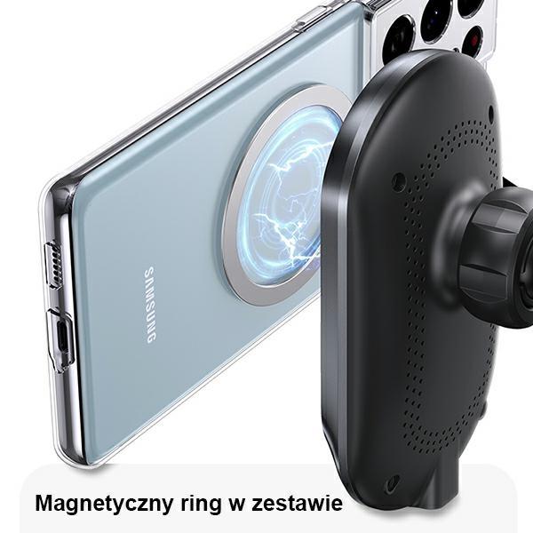 USAMS Magnetic Induction Holderwireless Charging 15W For Vent. Black Cd182Zj01 (Us-Cd182)
