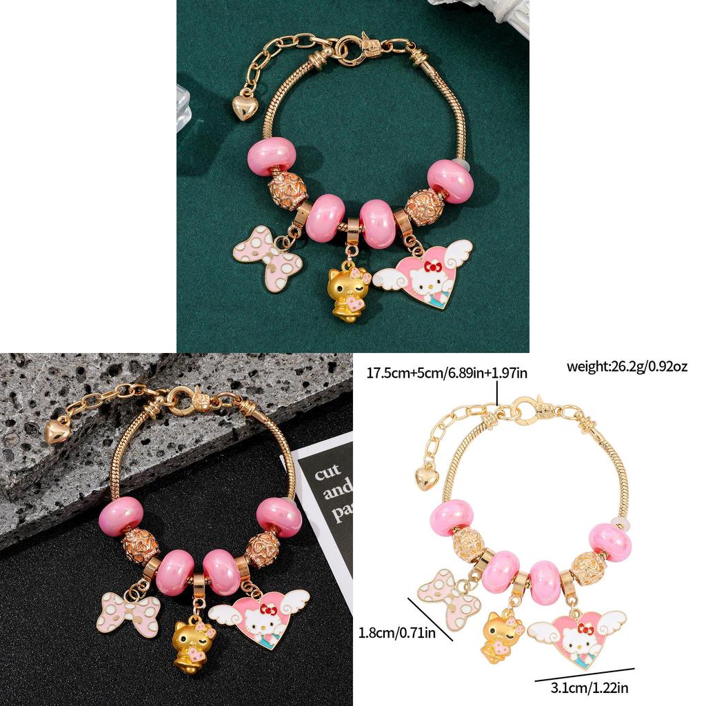 Hello Kitty Kinder Armband mit Zinklegierung für Geschenke