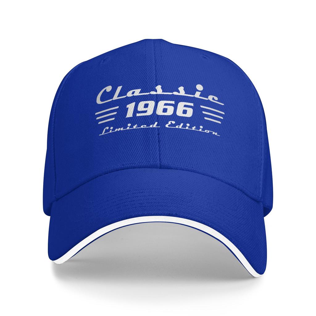Klassische 60. Geburtstagsdekorationen 1966 60. Geburtstag Baseballkappe Trendige Paar Damen Baseballkappen Geburtstagsgeschenk