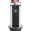 2500W US/UK/EU/AU Plug Pull Pop Up Electrical Socket 4 Power 2 Charge USB Aluminum Shelf LED Desk Worktop Extension Table Office