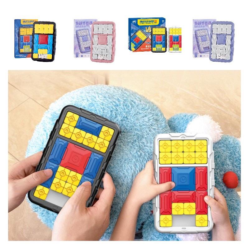 Leka Challenge Huarong Road Sliding Puzzle Toy Magnetic Board For Children's Logic Training Game