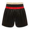 Jungen Glänzende Buchstaben Aufdruck Boxershorts Farbblock Metallisches Patchwork Seitenschlitz Satin Boxen Trainingsshorts