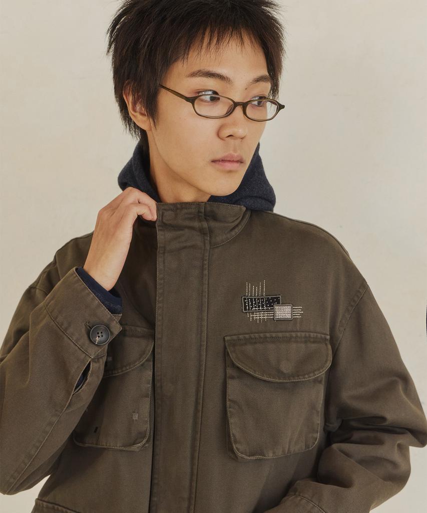 DANDEL Dd Darning Stitch Field Jacket (Khaki)