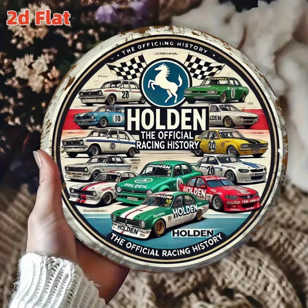 

Vintage Holden Motorsport Metal Art Decor Garage Wall Display 40x30cm білий